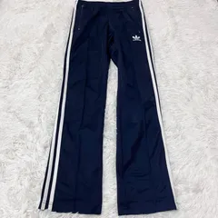 古着 adidas アディダス トラックパンツ ネイビー スリーストライプス 259-167