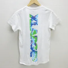 Q■エクストララージ/X-LARGE バックロゴプリントTシャツ■白【メンズS】タイト/MENS/19【中古】