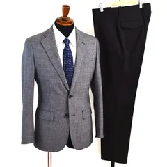 美品 スーツセレクト 2つボタン セパレート シングルスーツ M YA5 ダークグレー ノータック カジュアルスーツ JSG2404 夏物 春夏  5XE055 【送料無料】【中古】【メンズビジネス】202505