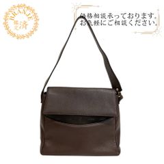 LOEWEロエベ ワンショルダー ヴィンテージ 1846 フラップ 型押しロゴ ショルダーバッグ バッグ カバン 斜めがけ 肩掛け ブランド  ブラウン レディース