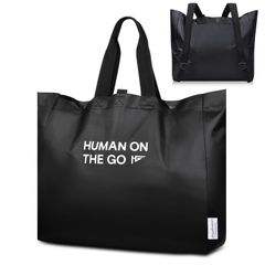 【特価商品】大型収納ブラック2ウェイバックパックトート トートバッグ収納ケース付き バッグ 大容量2WAY 肩掛け [MOCHIMONO] 手提げ ユニセックス 防水のサムネイル