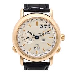 ユリスナルダン GMT+- パーペチュアル 326-22 自動巻き ピンクゴールド メンズ Ulysse Nardin【中古】 【時計】