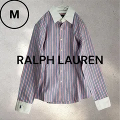 【新品】ラルフローレン クレリックシャツ M ストライプ ドレスシャツ ポニー刺繍 メンズ