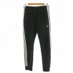 アディダスオリジナルス adidas originals SST TRACK PANTS PB クラシック トラックパンツ テーパード ジョガー サイド3ライン ロゴ刺繍 M 黒 ブラック GF0210 /NQのサムネイル