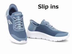 レディース スケッチャーズ SKECHERS スリップインズ 124836 ブルー 23.0cm(US6) ゴーウォーク メモリーフォーム Slip ins GO WALK MEMORY FOAM