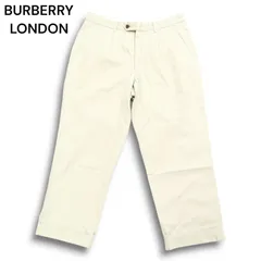 BURBERRY LONDON バーバリー ロンドン 通年 ロゴタグ★ テーパード スラックス チノ パンツ チノパン Sz.L位　メンズ