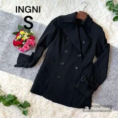 INGNI トレンチコート　ロングコート　黒　リバーシブル　中綿付き　アウター