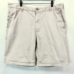 古着 ギャップ GAP テーパードチノショーツ ショートパンツ ハーフパンツ 無地 ジップフライ 綿100% コットン 38 ベージュカーキ メンズ 男性