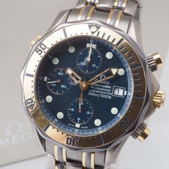 中古】オメガシーマスタープロフェッショナルクロノ 300m Ref,178.0514 Cal,1164 OMEGA Seamasterデイト チタン  自動巻 コンビ×紺 男性+箱 - メルカリ