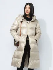 HERNO (ヘルノ) フード フルジップ ダウンコート HRLPI001519D レディース (ベージュ)