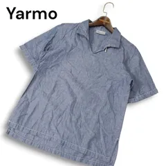 英国製★ Yarmo ヤーモ 春夏★ 半袖 シャンブレー プルオーバー シャツ Sz.S メンズのサムネイル