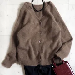 【新品未使用】Whim Gazzetteシルク麻 ロングカーデ キャメル 新品未使用】Whim Gazzetteシルク麻 ロングカーデ キャメル