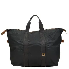 ダンヒル ロゴプレート トートバッグ ボストンバッグ ブラック ブラウン ナイロン レザー メンズ Dunhill【1-0234439】