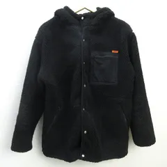 H■ユニバーサルオーバーオール×バンヤードストーム/UNIVERSAL OVERALL×BARNYARDSTORM ボアフリースジャケット【2】黒/MENS■17【中古】