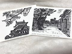平塚運一　版画　ハガキ　2枚セット