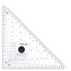 15cm Vanco バンコ 三角定規型テンプレート 34822 無色 15cm