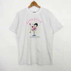 ベティーブープ 半袖Ｔシャツ 未使用 コットン100% プリントT トップス 白 メンズ Lサイズ ホワイト BettyBoop