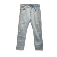 Levi's 513 デニムパンツ W30 ライトブルー リーバイス ジップアップ ジーンズ カジュアル 古着卸 アメリカ仕入 2507-483