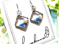 《再販》クラッシュシェル×パール【ピアス、イヤリング】