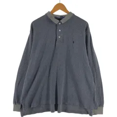 古着 ラルフローレン Ralph Lauren POLO by Ralph Lauren ヘリンボーン 長袖 ポロシャツ メンズXL相当/eaa535313