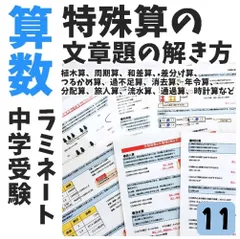 中学受験算数　特殊算まとめカード＋過去問解説集　超お買い得セット！ 中学受験算数 特殊算まとめカード＋過去問解説集 超お買い得