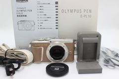 460ショット！OLYMPUS ミラーレス一眼カメラ PEN E-PL10 ボディー ブラウン オリンパス