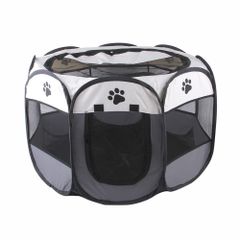 【新着商品】【BomberRabbit】 (Ｌ 折りたたみサークル 八角形 ケージ グレー) 猫 犬 ペット用