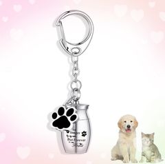 ペット ミニ 骨壺 遺灰 遺骨 キーホルダー メモリアル カプセル型 携帯型 犬 猫 うさぎ 防水 ネジ式