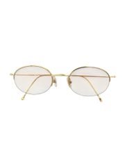 ロトス L9D-055-E3 メガネ YGK18KT/750刻印 ハーフリム オーバル 総重量22.0g ITHAPCKCMQ00 ※5/15(木)までの販売です