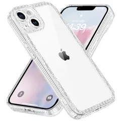 【新着商品】VENINGO いPhone13 ケース iPhone 13 ケース クリア キラキラ おしゃれ TPU+PC 韓国 かわいい 可愛い スマホケース 人気 シンプル 滑り止め 薄型 軽量 耐衝撃 レンズ保護 ストラップホール付き シリコン TPU