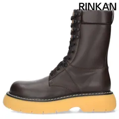 BOTTEGAVENETA バウンスブーツ BOTTEGA VENETA◇ザバウンスレースアップブーツ/37.5/KHK/レザー