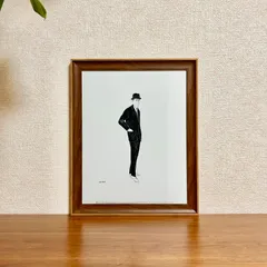 新品☆額縁付アートポスター(BRUCE MCGAW GRAPHICS)☆アンディ・ウォーホル（Andy Warhol）☆ポップアート☆Untitled (Male Fashion Figure), c. 1960☆87