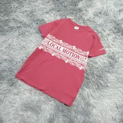 【良品】LOCAL MOTION  ローカルモーション  プリントTシャツ  ハワイアン  (M)  カジュアル  かわいい  レディース  ピンク系  桃色【送料無料】のサムネイル