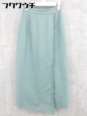 ◇ KBF+ アーバンリサーチ バックジップ ロング ナロー スカート サイズOne グリーン レディース 【中古】 【1002802357114】