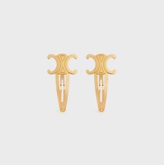 CELINE ゴールド ヘアクリップ 2個セット セリーヌ ゴールド ヘアクリップ 2個セット - メルカリ