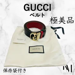 【極美品】GUCCI グッチ リバーシブルベルト レザー　ブラック/レッド 赤 黒 94cm