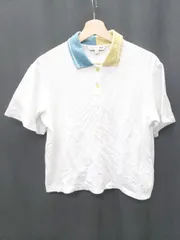 ◇ ⊂ Φ UNIQLO and JW ANDERSON 半袖 ポロシャツ サイズL ホワイト系 レディース P  【1409090027185】