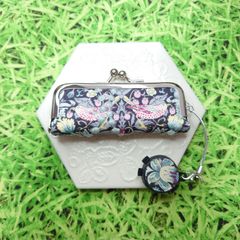 ミナペルホネン　ハンドメイド　がま口　morinohoshi 希少赤　タンバリン ミナペルホネン mina perhonen cuddle purse カドルパース