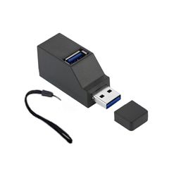 【人気商品】USBハブ、Type-Cハブ 3ポート USB3.0＋USB2.0コンボハブ ポート 拡張超小型 軽量 高速携帯便利 (USB)