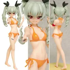 BEACH QUEENS ガールズ＆パンツァー アンチョビ 1/10 完成品フィギュア 中古】(本体A/箱B)BEACH QUEENS ガールズ＆パンツァー