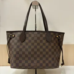 【限定価格】LOUIS VUITTON ルイヴィトン トートバッグ ダミエ ネヴァーフルPM ハンドバッグ 肩掛け 通勤 通学 ブラウン 茶 鞄 かばん N41359    ゴールド金具 レディース【品】