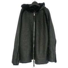 22AW ブレス BREATH MOUTON PARKA フーデッド ムートンジャケット ブルゾン OS 黒 ブラック BR22AW-O-0001