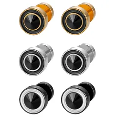 [Aroncent] 丸 ピアス ステンレス 20g ３ペア６点セット バーベル ピアス 8mm 金属アレルギー 軟骨ピアス 両耳 片耳 ピアススタッド キャッチ ファーストピアス ボディピアス イヤリング 男女対応 人気 ファッション アクセサリ