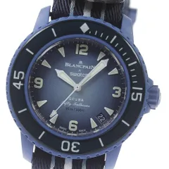 訳ありブランパン Blancpain S035A100 フィフティファゾム デイト 自動巻き メンズ箱・保証書付き_801622のサムネイル