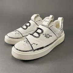 6d12 BALMAIN バルマン B Court Sketch Effect Sneaker Bコート スケッチスニーカー 25cm ホワイト レザー シューズ PB20015-Mのサムネイル