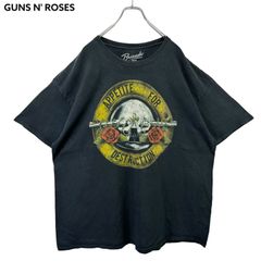 XXL GUNS N ROSES ガンズアンドローゼズ APPETITE FOR DESTRUCTION Tシャツ ハードロック ヘビーメタル パンク バンT バンドT 音楽T ミュージックT 古着