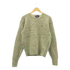 POLO RALPH LAUREN / ポロラルフローレン | 90s ヴィンテージ ウール プルオーバー ニット | M | グレー | メンズ