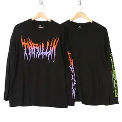 まとめ売り★ H&M エイチ＆エム 通年 2枚セット 長袖 Tシャツ カットソー Sz.EUR170 メンズ 黒