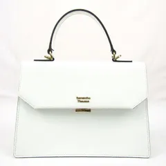 サマンサタバサ ヴェリカ ハンドバッグ レザー 鞄 ブランド レディース ホワイト Samantha Thavasa 【中古】