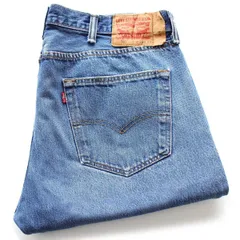 メキシコ製 Levi'sリーバイス 501 ダメージ デニムパンツ ヒゲ W38 L32★SDP3600 ジーンズ ストレート クラッシュ ビッグサイズ
